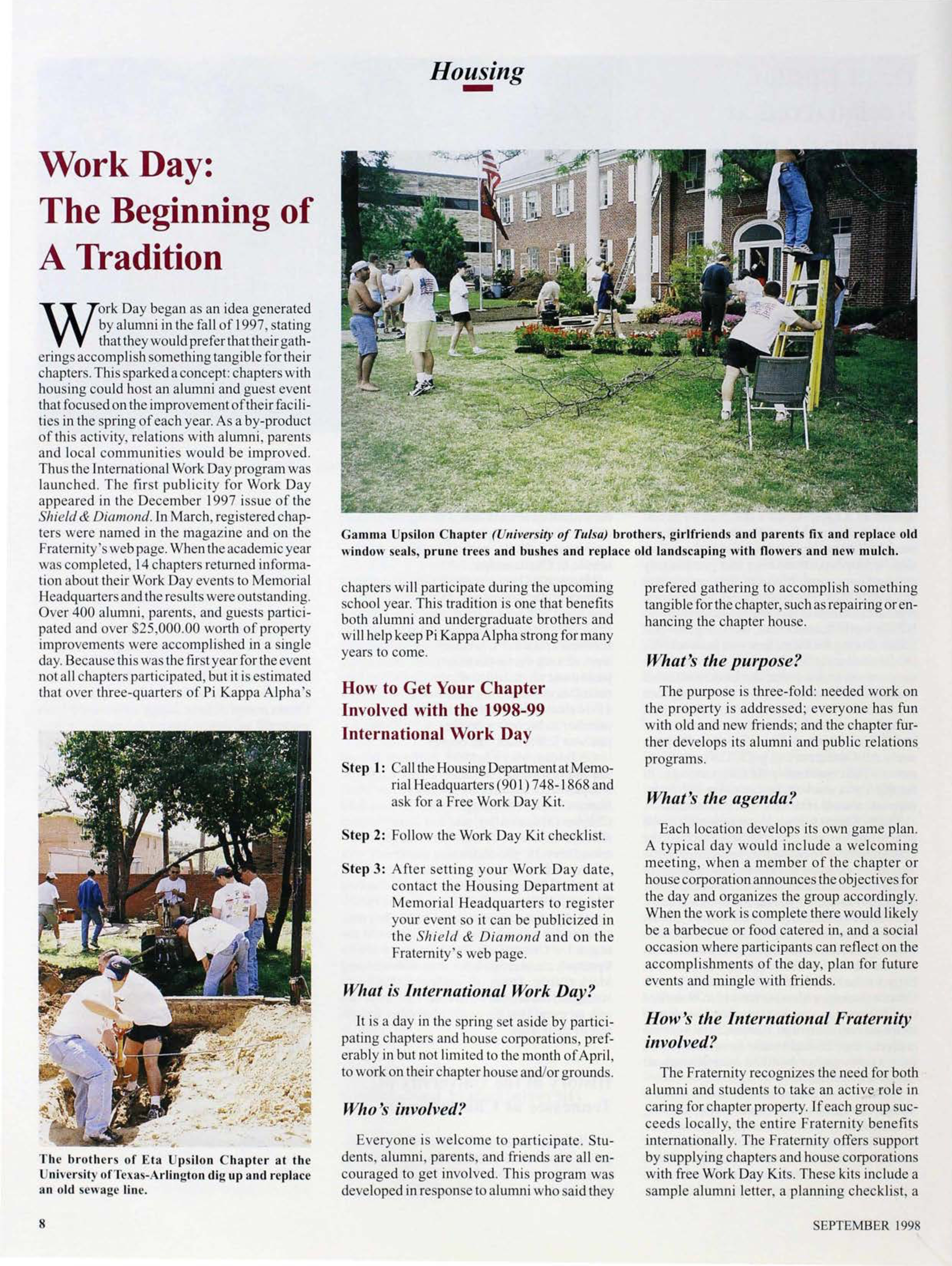 Housing Work Day: The Beginning of a Tradition